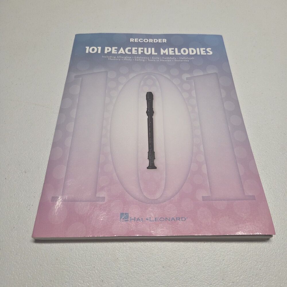 Hal Leonard Recorder 101 Peaceful Melodies Songbook Paperback